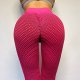 Women's High Waist Yoga Pants Ruched Butt Lifting Leggings Tummy Control Butt Lift 4 Way Stretch Pink Nylon Spandex Fitness Gym Workout Running Sports Activewear High Elasticity Skinny / Quick Dry